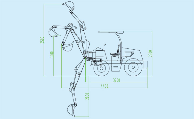 LD180-T輪式挖掘機